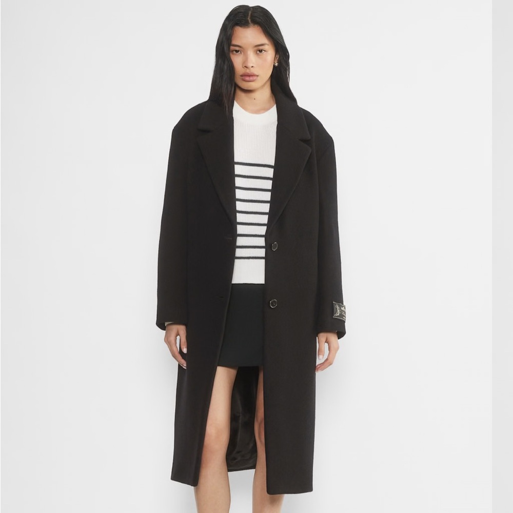Aritzia Wilfred The Only Coat - Wool Cashmere Black XS